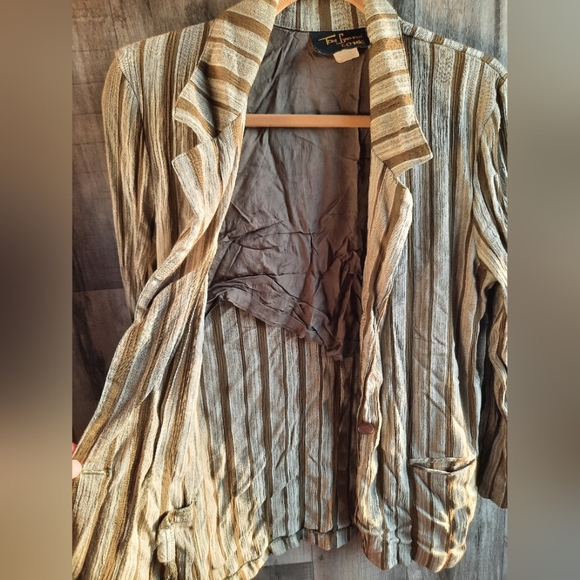 90s vibe Vintage Blazer Toni Garment for CC Magic Lightweight w Rayon Sz Small - Picture 1 of 1